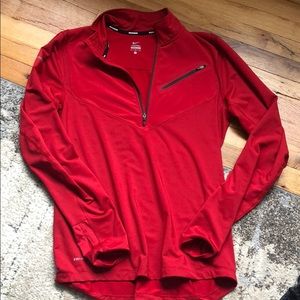 Nike Red Men’s Quarter Zip - Dri Fit